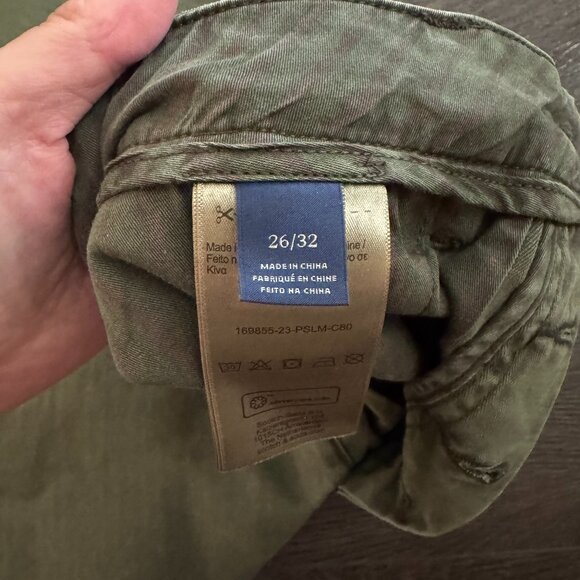 Scotch & Soda The Pip Utility Chino Military Green with flower embroidery 26/32 - Picture 14 of 15